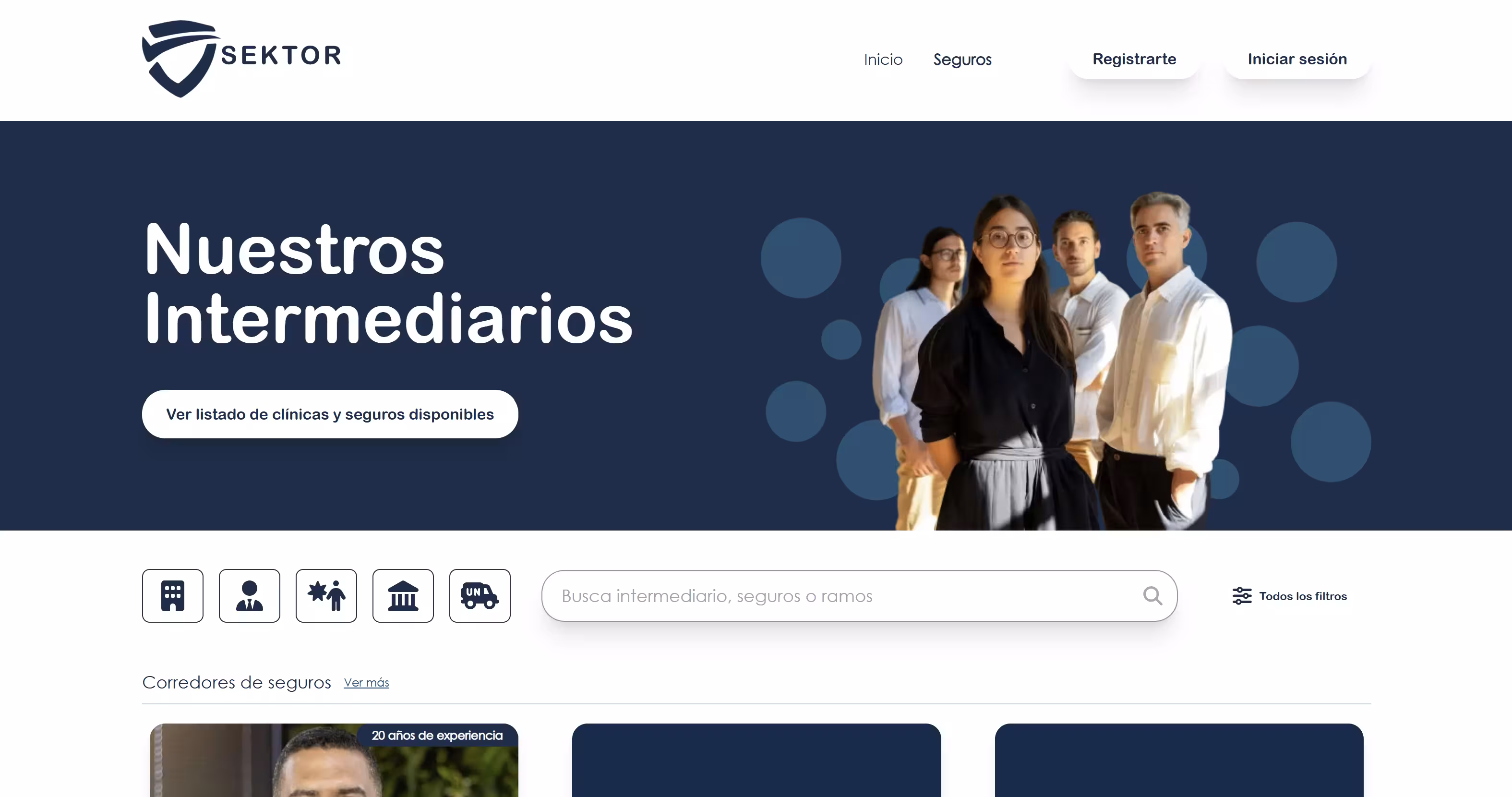 Sektor Insurance Operations Platform interface preview